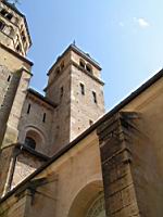 Cluny, Abbaye, Grand Transept et la tour de l'horloge (5)